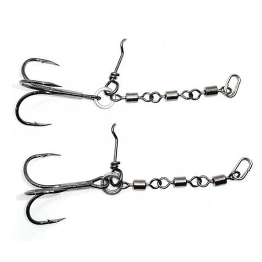 Pikecraft – Tripple Swivel Stinger Rig (2 pcs)
