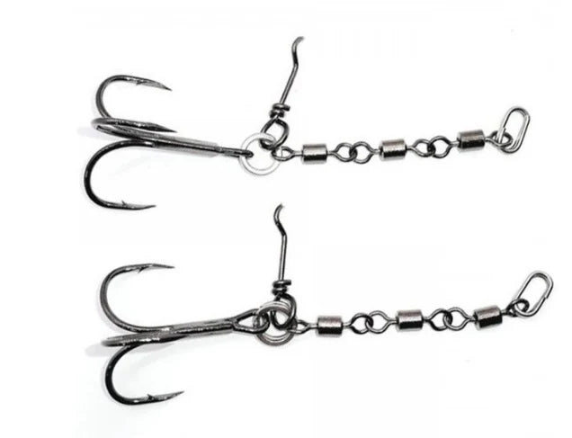 Pikecraft – Tripple Swivel Stinger Rig (2 pcs)