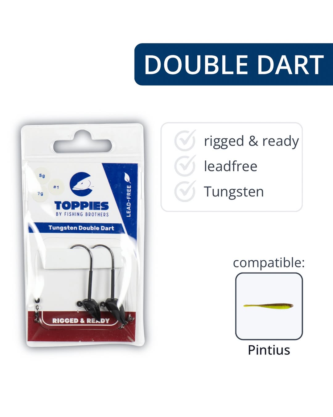 Toppies - Tungsten  Double Dart 5g + 7g