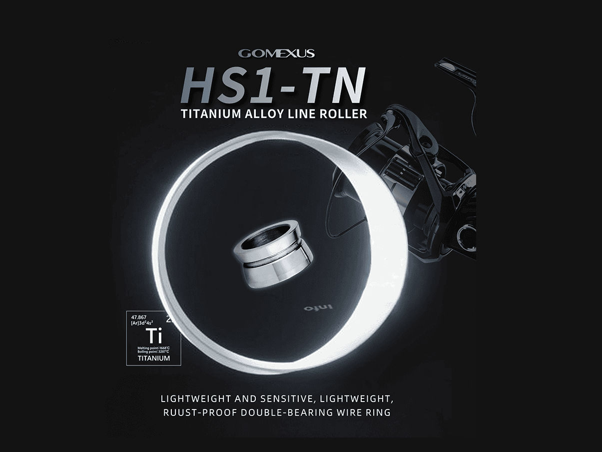Gomexus - Titanium Fishing Line Roller (Shimano Reels 500 - 5000)